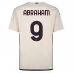 Günstige Fußballtrikots AS Roma Abraham 9 Auswärtstrikot 2023-24 Kurzarm